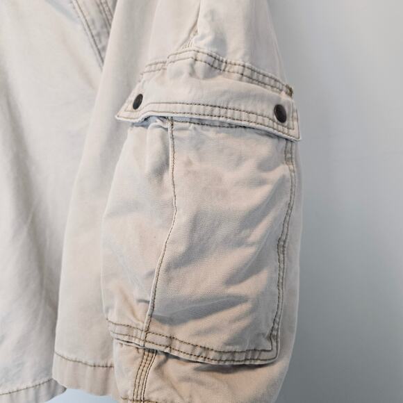 Carhartt Men's Cargo Pockets Beige Relaxed Fit Cotton Shorts 38 Waist 10" Inseam - Picture 6 of 10